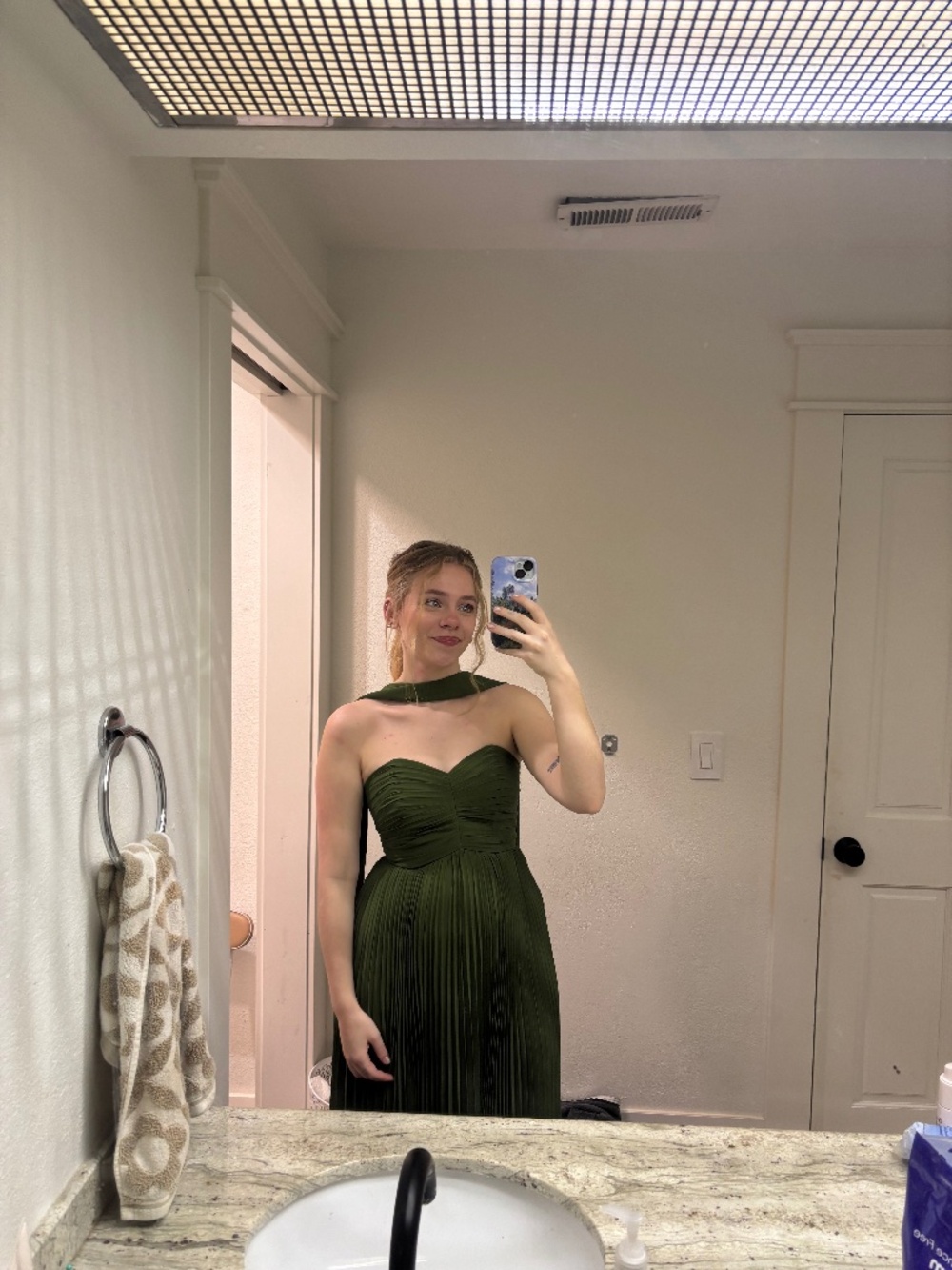 Green formal dress